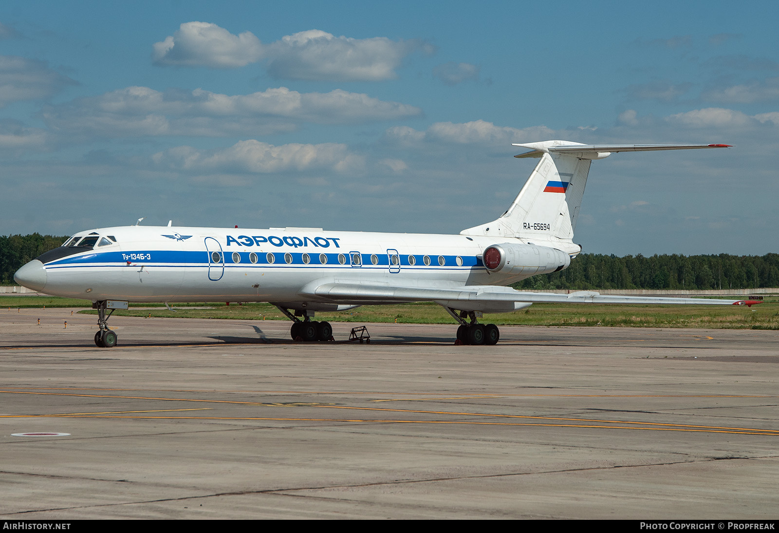 Aircraft Photo of RA-65694 | Tupolev Tu-134B-3 | Aeroflot | AirHistory.net #805143