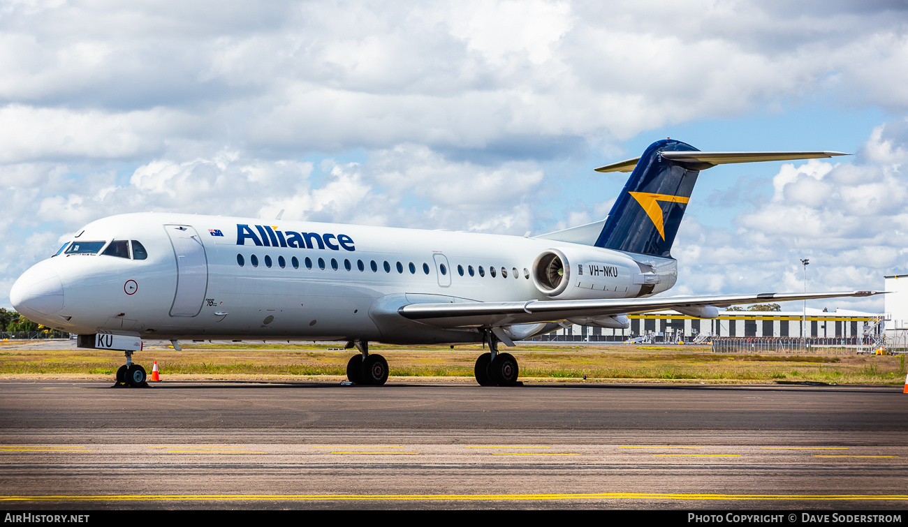 Aircraft Photo of VH-NKU | Fokker 70 (F28-0070) | Alliance Airlines | AirHistory.net #805208