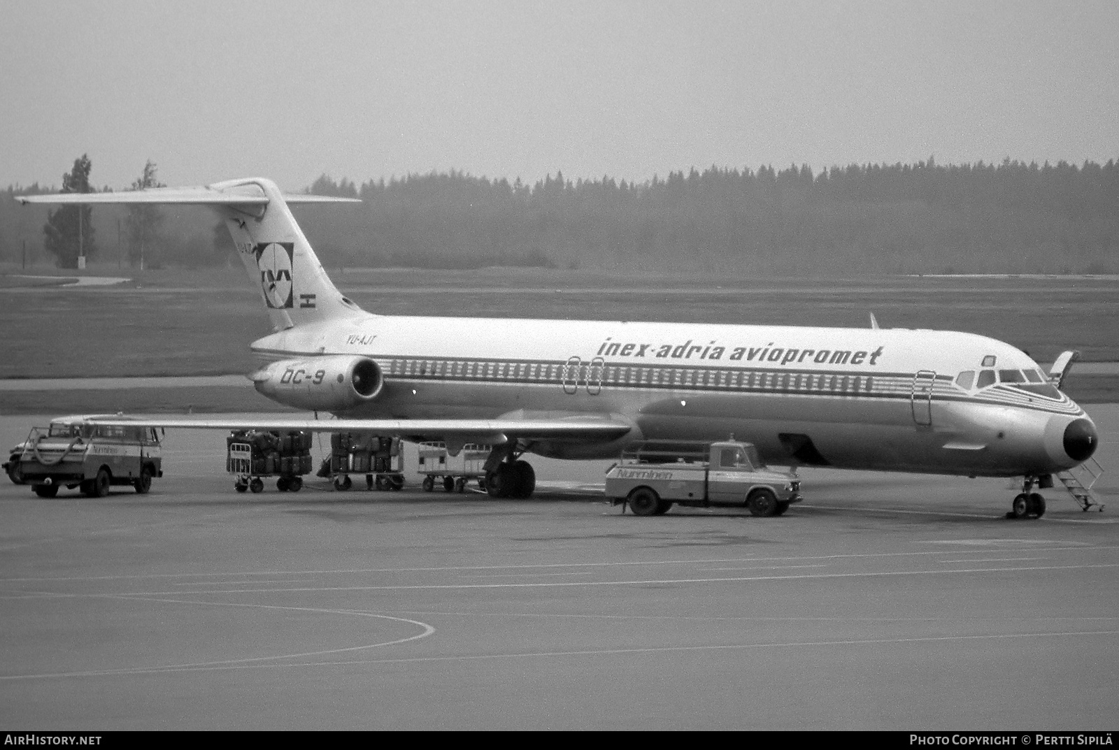 Aircraft Photo of YU-AJT | McDonnell Douglas DC-9-51 | Inex-Adria Airways | AirHistory.net #805223