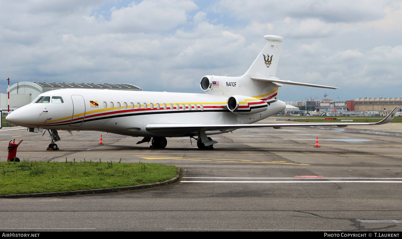 Aircraft Photo of N410F | Dassault Falcon 8X | Sarawak Government | AirHistory.net #805263
