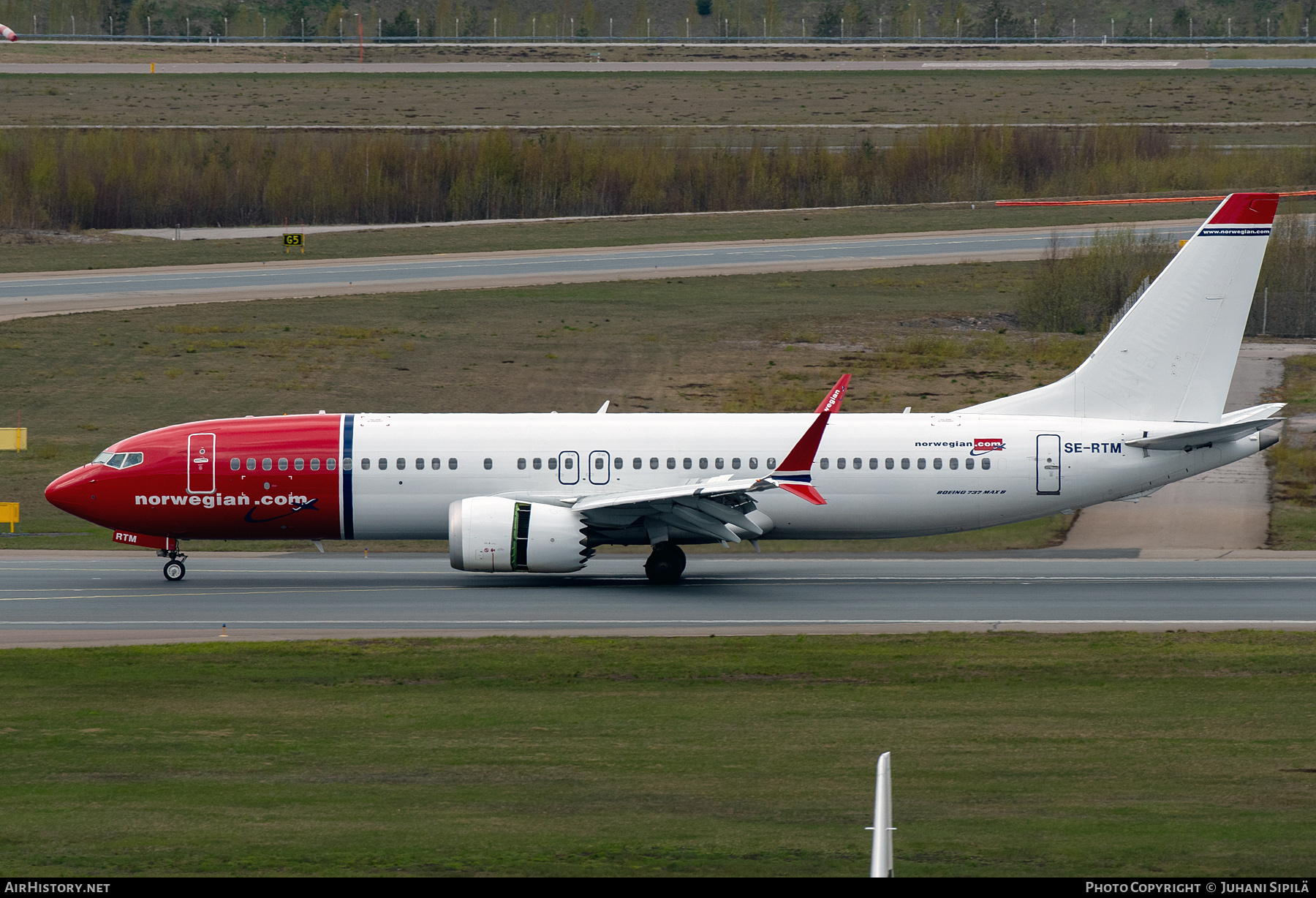 Aircraft Photo of SE-RTM | Boeing 737-8 Max 8 | Norwegian | AirHistory.net #805268
