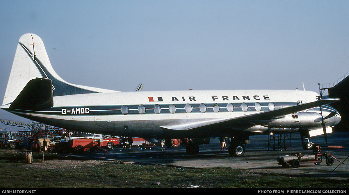 Aircraft Photo of G-AMOC | Vickers 701 Viscount | Air France | AirHistory.net #805344