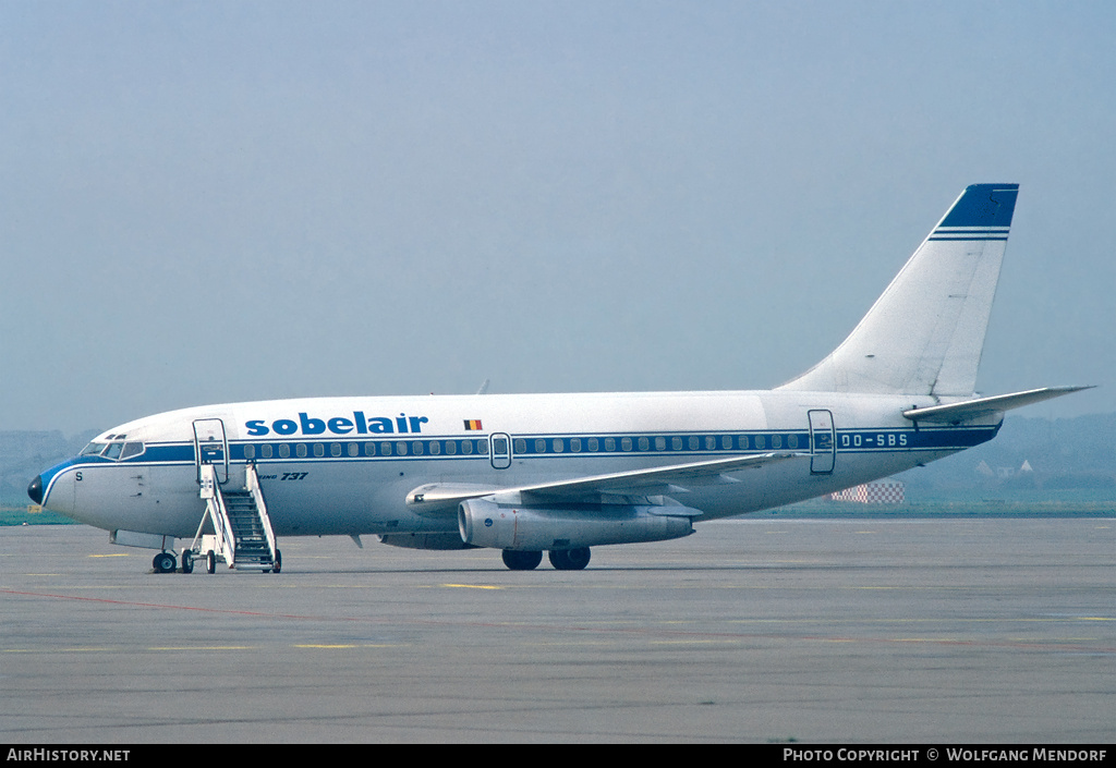 Aircraft Photo of OO-SBS | Boeing 737-229/Adv | Sobelair | AirHistory.net #805345