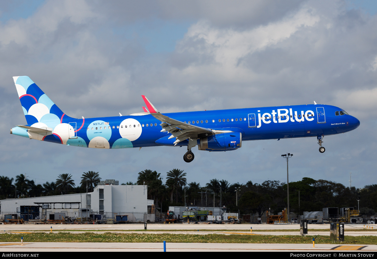 Aircraft Photo of N971JT | Airbus A321-231 | JetBlue Airways | AirHistory.net #805430