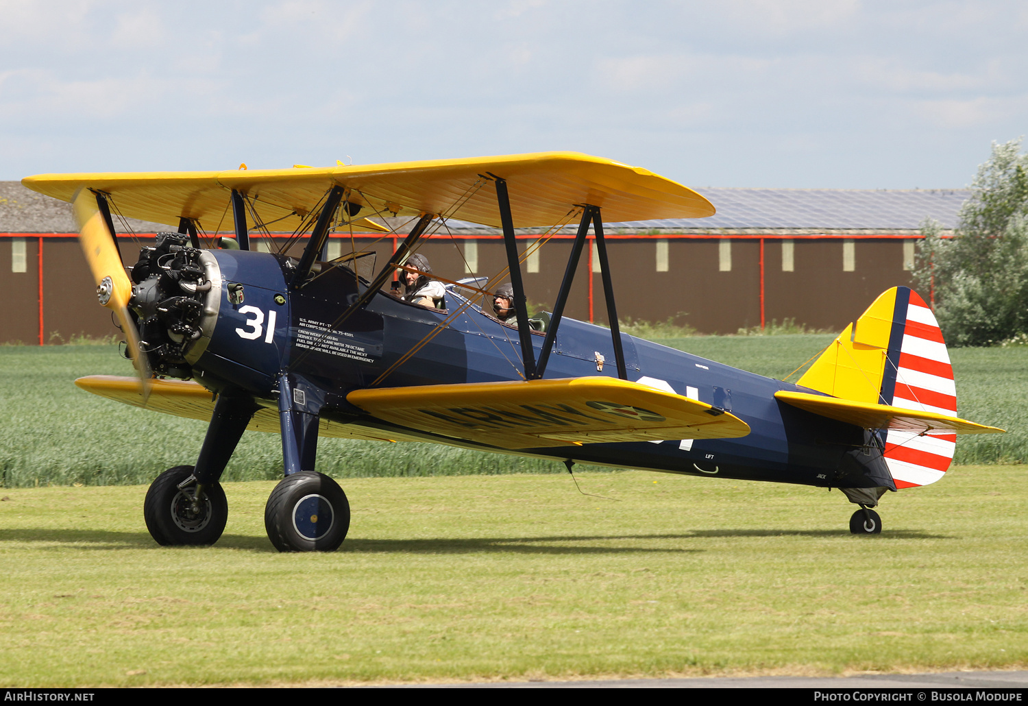 Aircraft Photo of G-KAYD | Boeing A75N1 Kaydet | USA - Army | AirHistory.net #805448