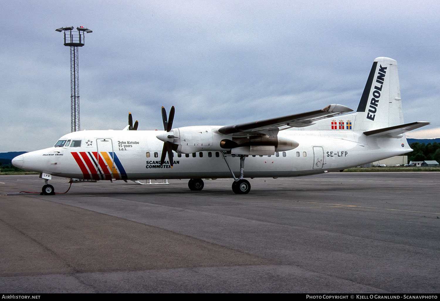 Aircraft Photo of SE-LFP | Fokker 50 | Scandinavian Commuter - Eurolink | AirHistory.net #805482