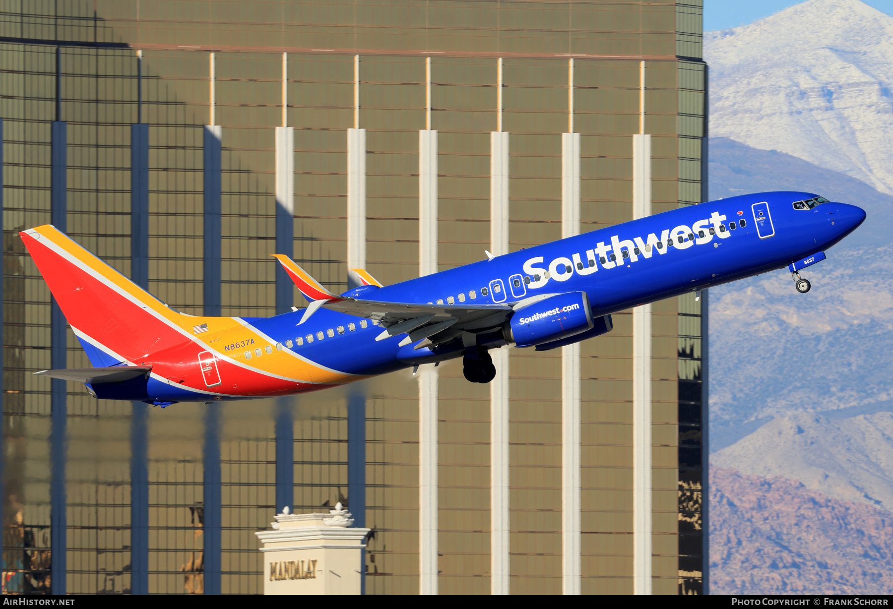 Aircraft Photo of N8637A | Boeing 737-8H4 | Southwest Airlines | AirHistory.net #805489