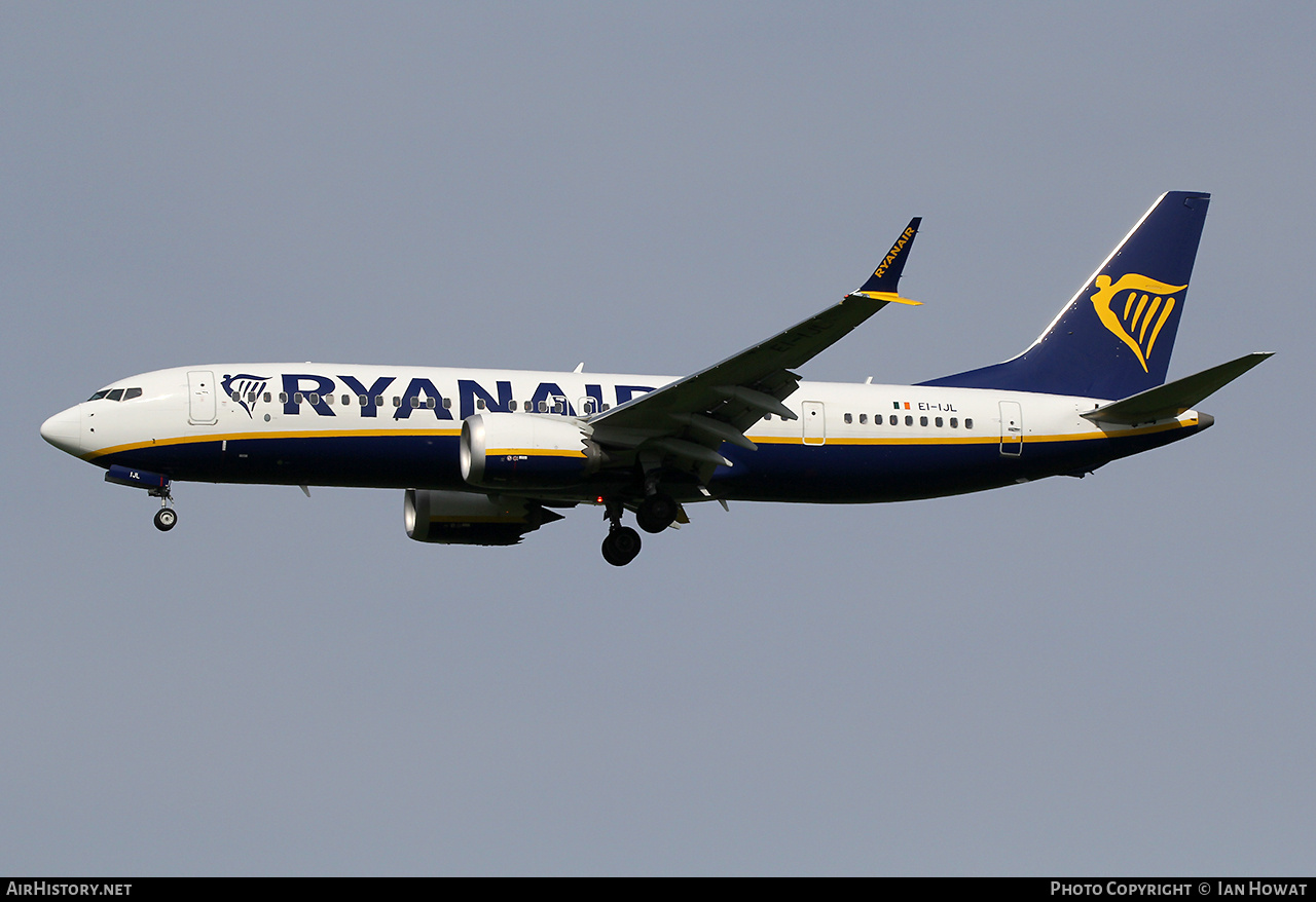Aircraft Photo of EI-IJL | Boeing 737-8200 Max 200 | Ryanair | AirHistory.net #805493