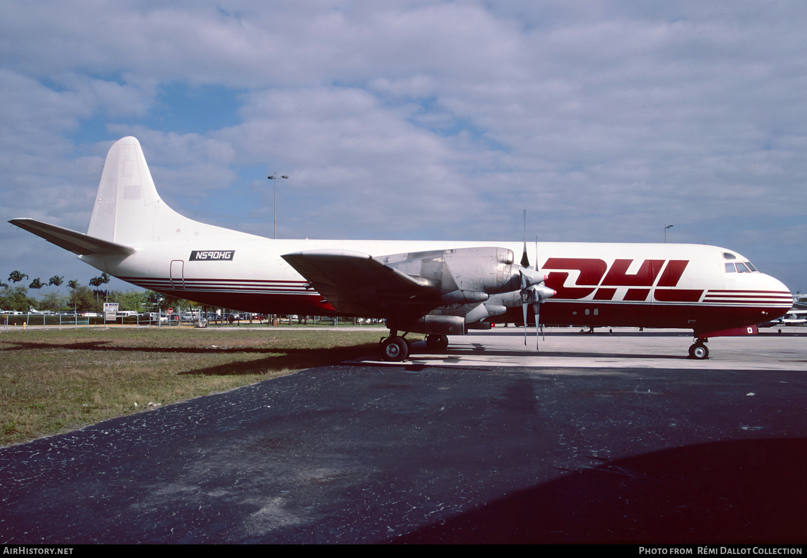 Aircraft Photo of N590HG | Lockheed L-188C(F) Electra | DHL Worldwide Express | AirHistory.net #805523