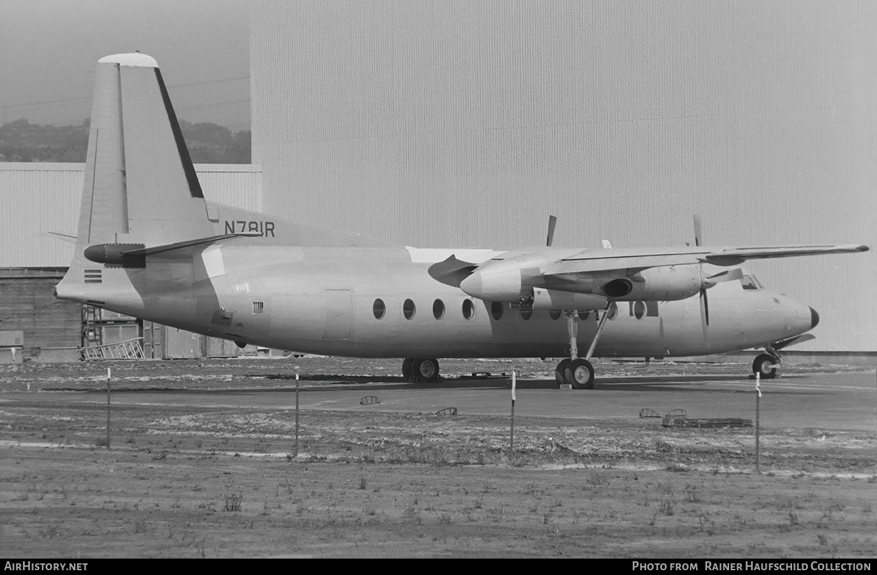 Aircraft Photo of N781R | Fairchild Hiller F-27A | AirHistory.net #805528