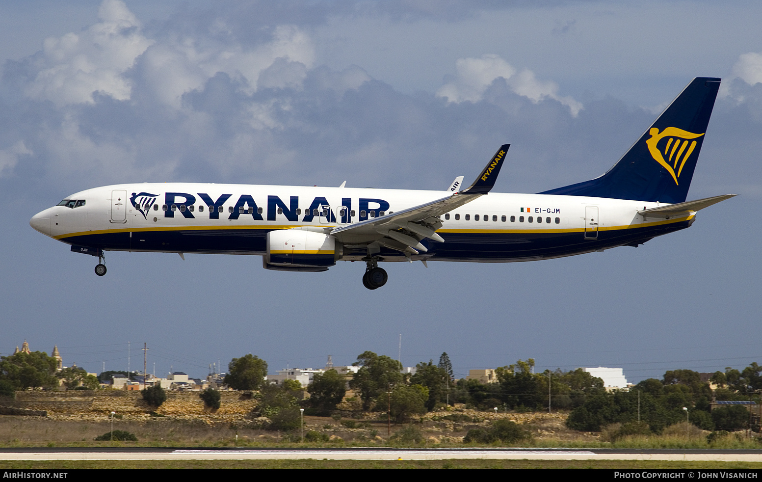 Aircraft Photo of EI-GJM | Boeing 737-800 | Ryanair | AirHistory.net #805566