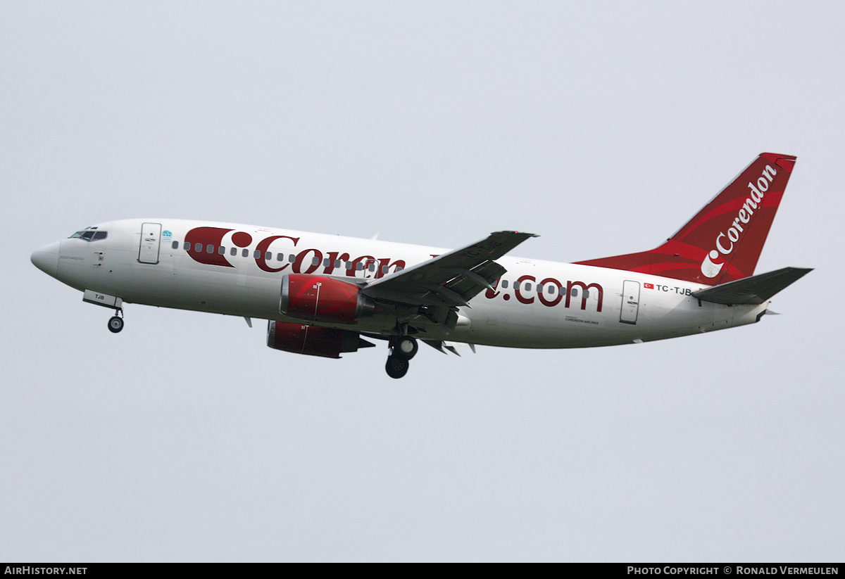 Aircraft Photo of TC-TJB | Boeing 737-3Q8 | Corendon Airlines | AirHistory.net #805578
