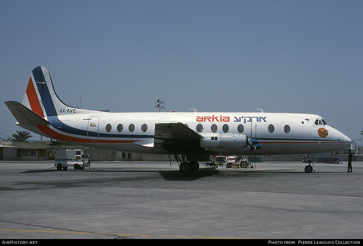 Aircraft Photo of 4X-AVE | Vickers 831 Viscount | Arkia Israeli Airlines | AirHistory.net #805711