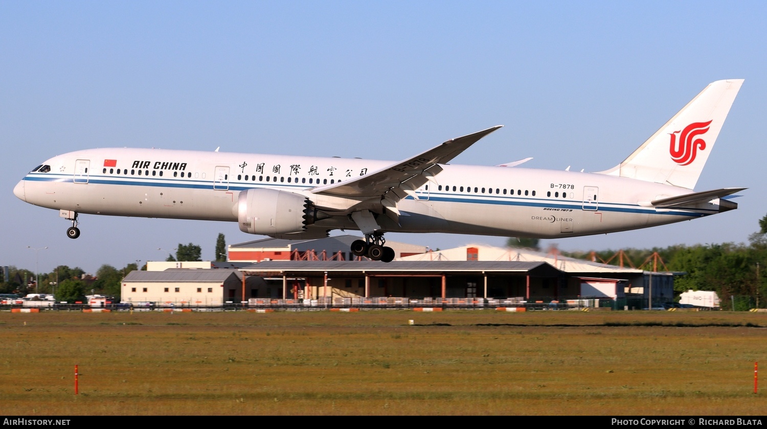 Aircraft Photo of B-7878 | Boeing 787-9 Dreamliner | Air China | AirHistory.net #805751
