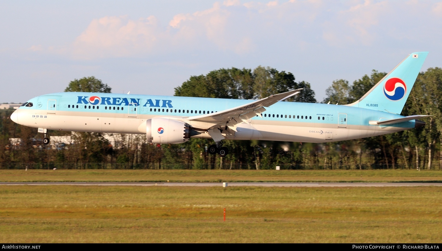 Aircraft Photo of HL8085 | Boeing 787-9 Dreamliner | Korean Air | AirHistory.net #805760