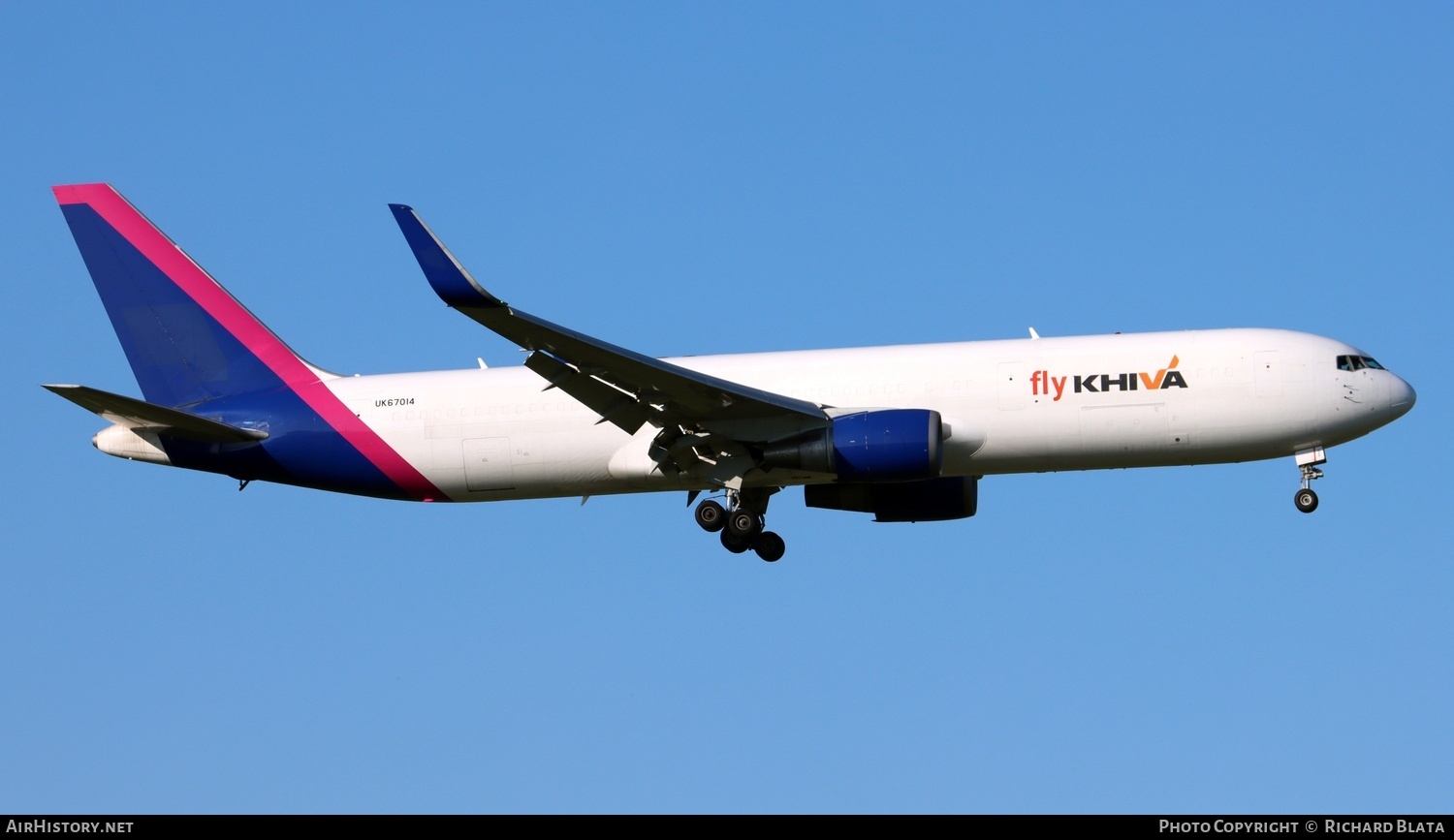 Aircraft Photo of UK-67014 | Boeing 767-304/ER(BDSF) | Fly Khiva | AirHistory.net #805790