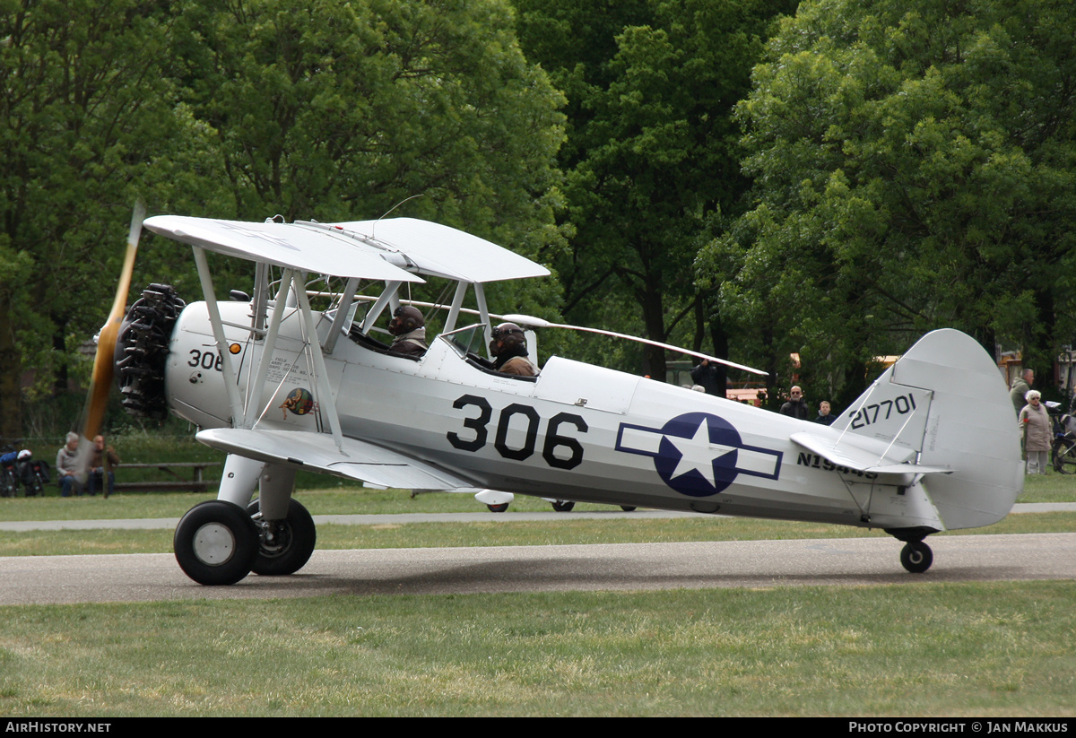 Aircraft Photo of N1944S / 217701 | Boeing PT-13D Kaydet (E75) | USA - Air Force | AirHistory.net #805835