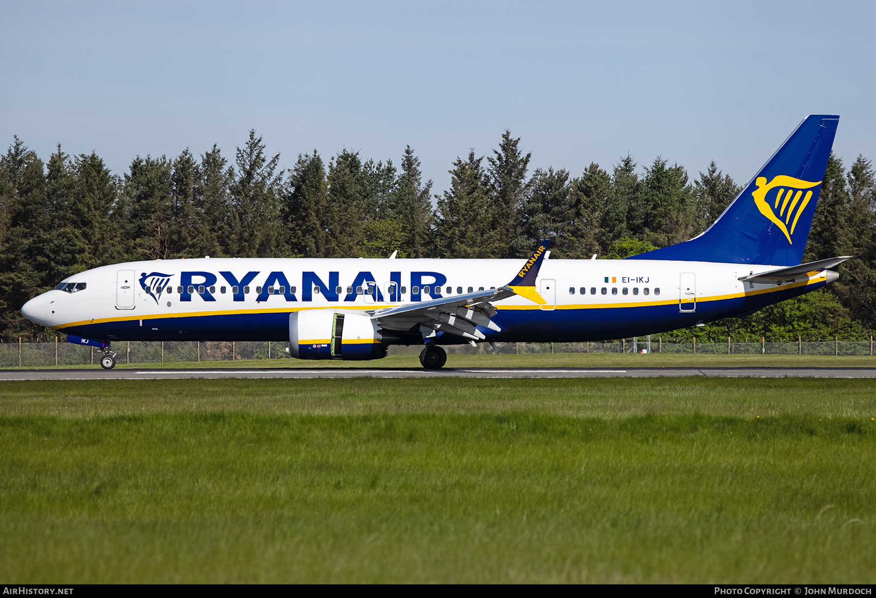 Aircraft Photo of EI-IKJ | Boeing 737-8200 Max 200 | Ryanair | AirHistory.net #805868