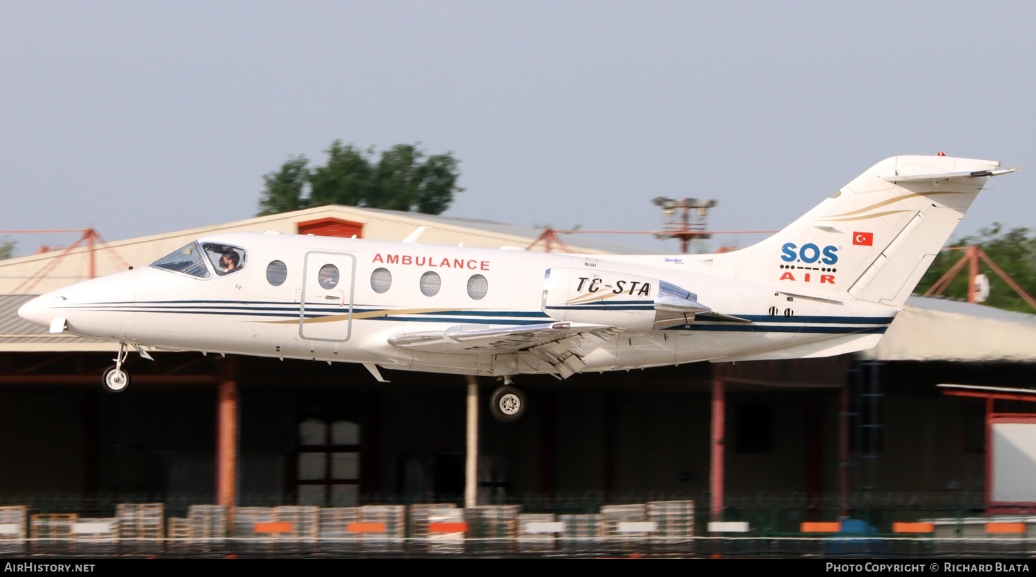 Aircraft Photo of TC-STA | Beech Beechjet 400A | SOS International | AirHistory.net #805900