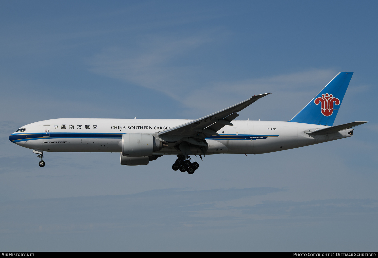 Aircraft Photo of B-2010 | Boeing 777-F1B | China Southern Airlines Cargo | AirHistory.net #805932