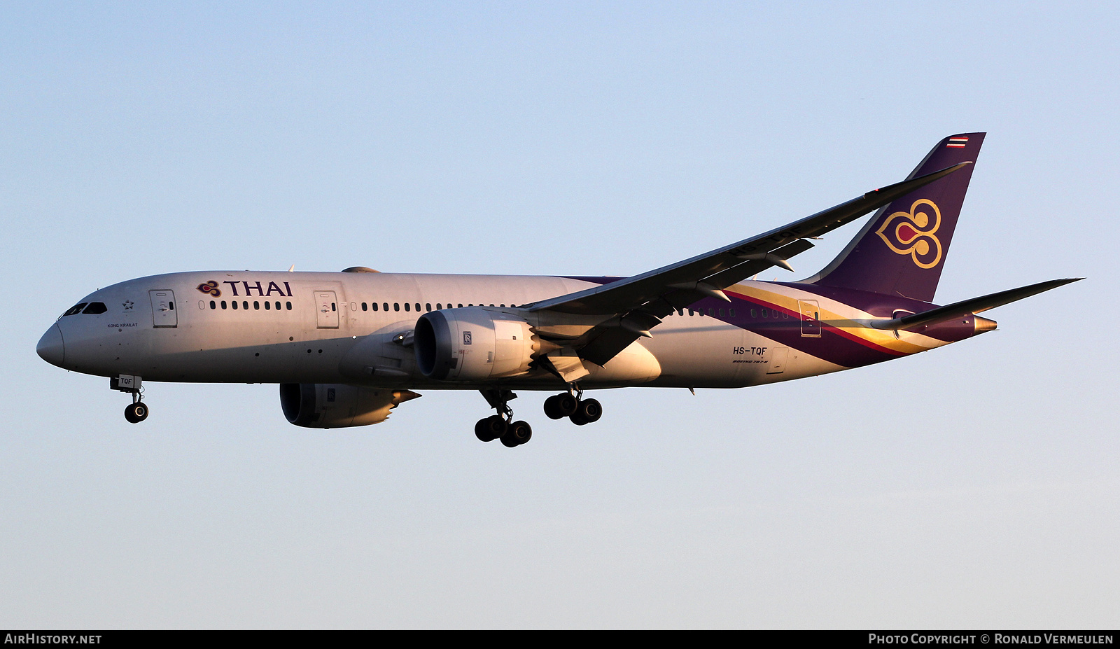 Aircraft Photo of HS-TQF | Boeing 787-8 Dreamliner | Thai Airways International | AirHistory.net #805966