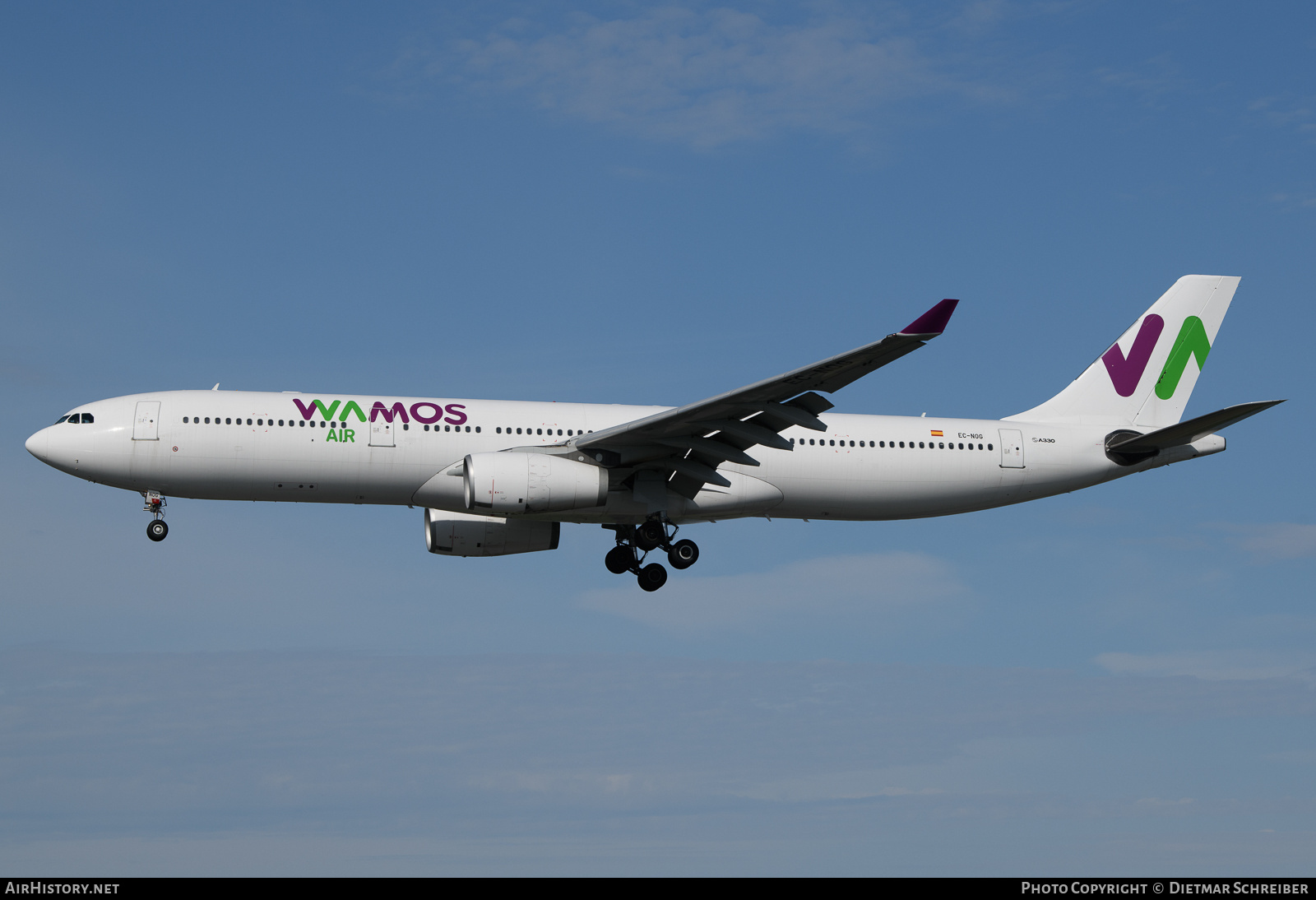 Aircraft Photo of EC-NOG | Airbus A330-343 | Wamos Air | AirHistory.net #805976