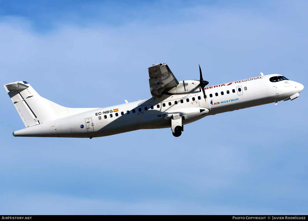 Aircraft Photo of EC-NBG | ATR ATR-72-600 (ATR-72-212A) | Iberia Regional | AirHistory.net #805996