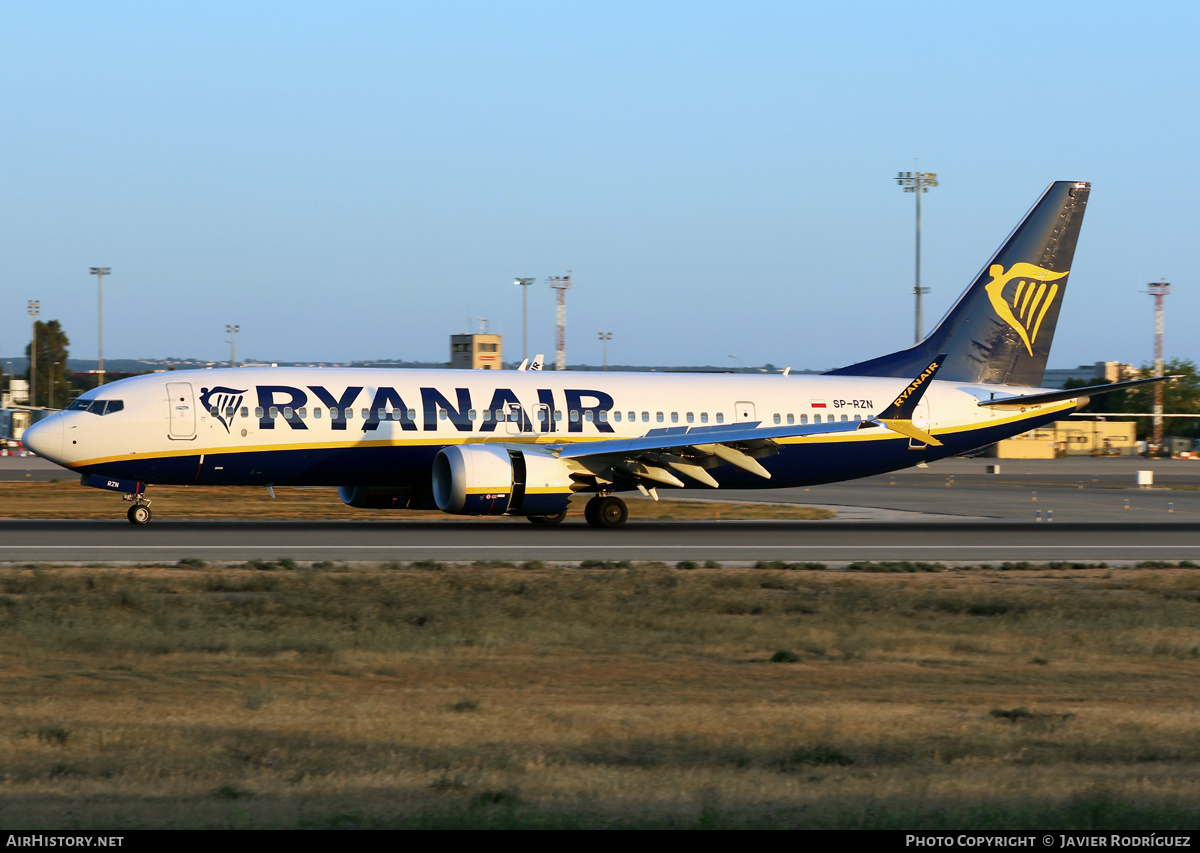 Aircraft Photo of SP-RZN | Boeing 737-8 Max 8 | Ryanair | AirHistory.net #806003