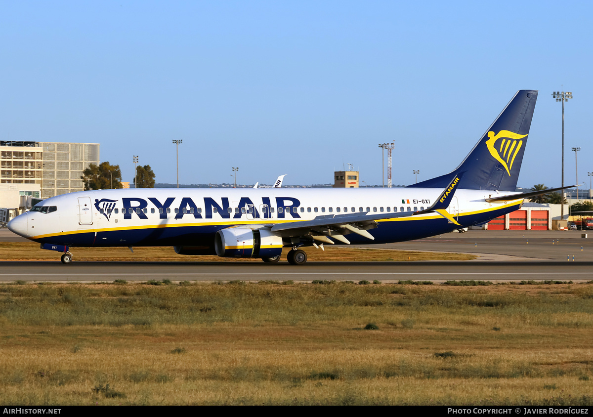 Aircraft Photo of EI-GXI | Boeing 737-800 | Ryanair | AirHistory.net #806007