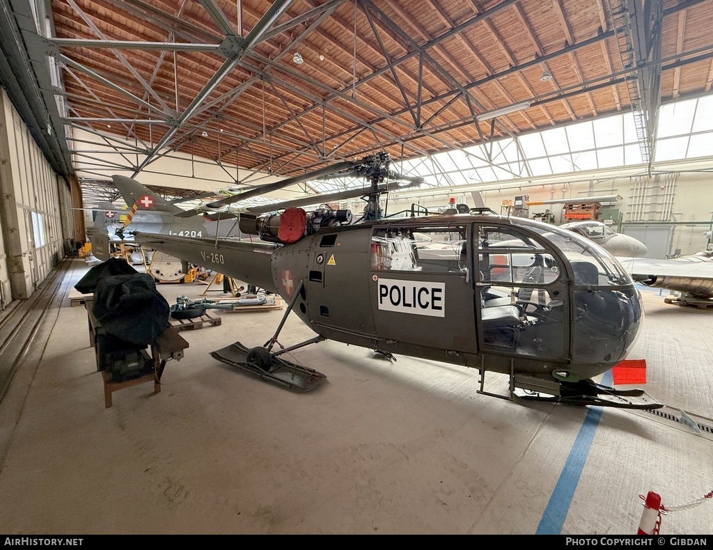 Aircraft Photo of V-260 | Sud SE-3160 Alouette III | Switzerland - Air Force | AirHistory.net #806023