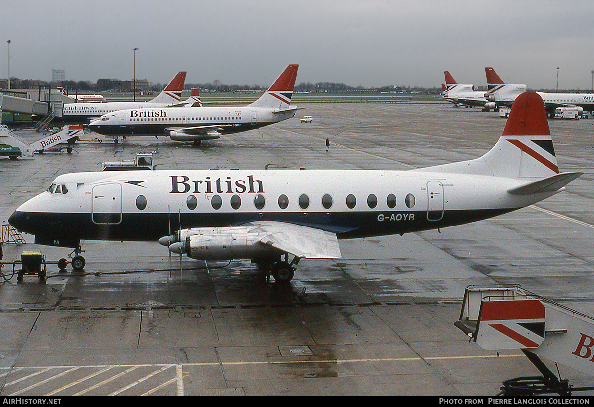 Aircraft Photo of G-AOYR | Vickers 806 Viscount | British Airways | AirHistory.net #806024