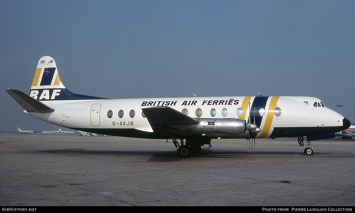 Aircraft Photo of G-AVJB | Vickers 815 Viscount | British Air Ferries - BAF | AirHistory.net #806029