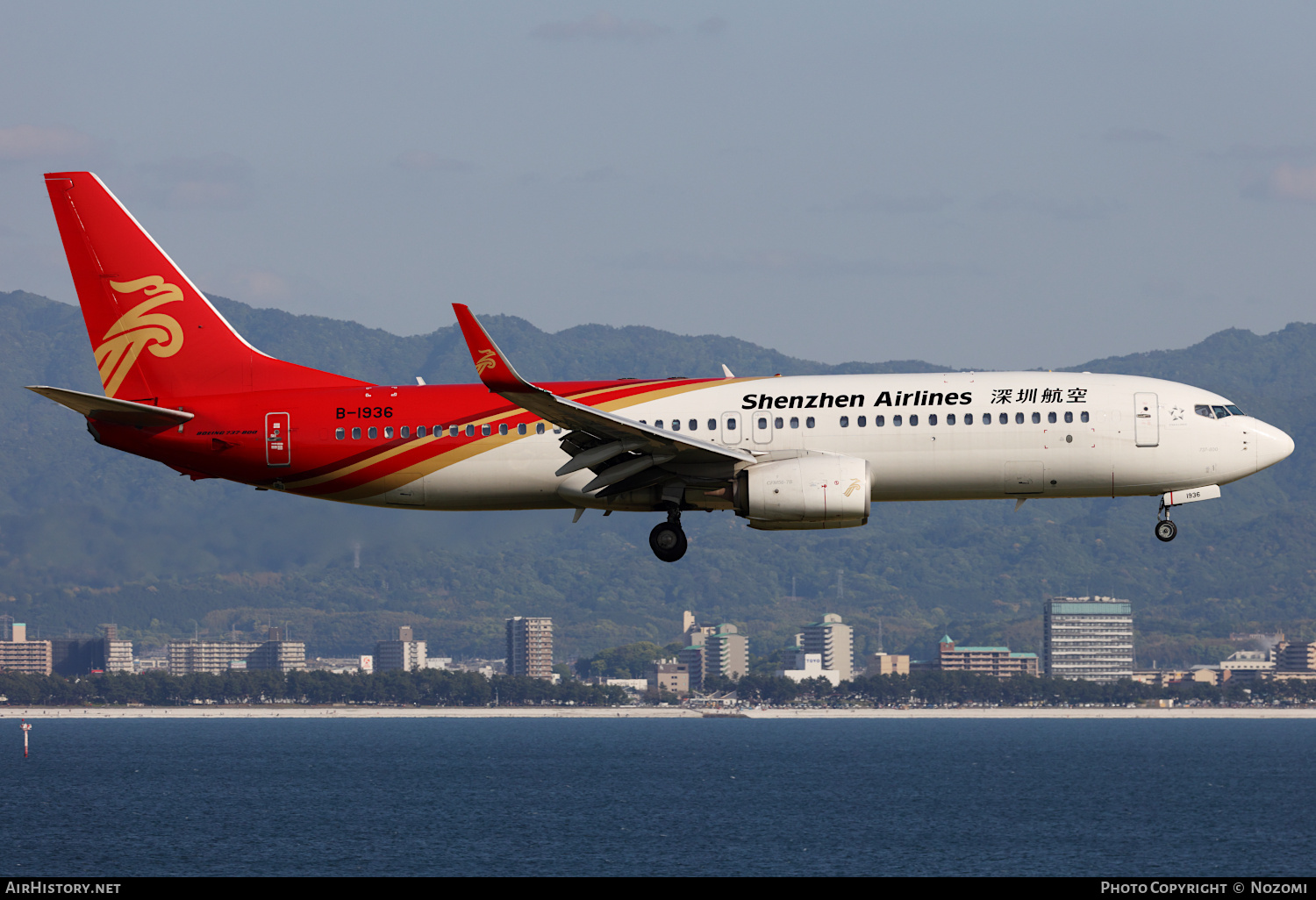 Aircraft Photo of B-1936 | Boeing 737-87L | Shenzhen Airlines | AirHistory.net #806079