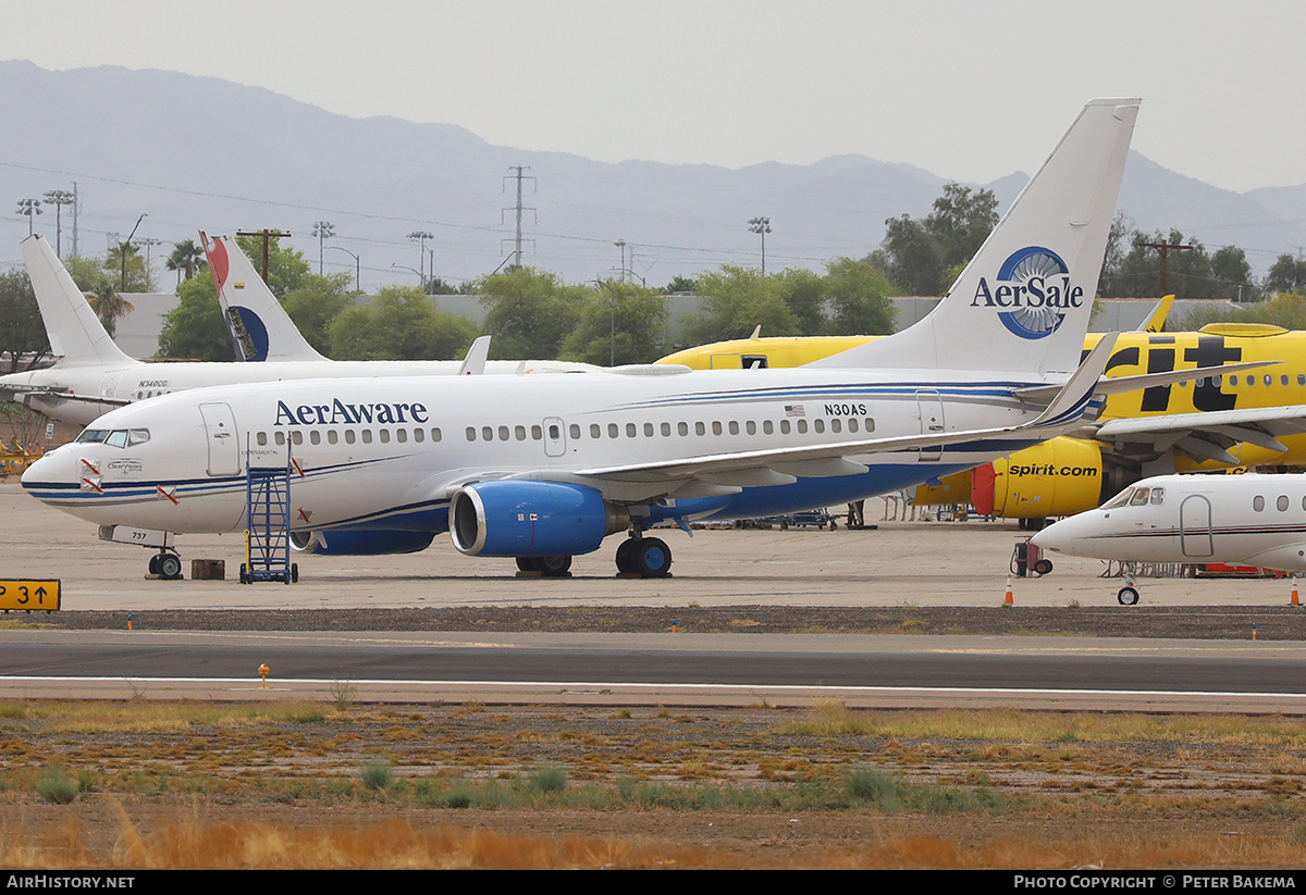 Aircraft Photo of N30AS | Boeing 737-76N | AerSale | AirHistory.net #806199