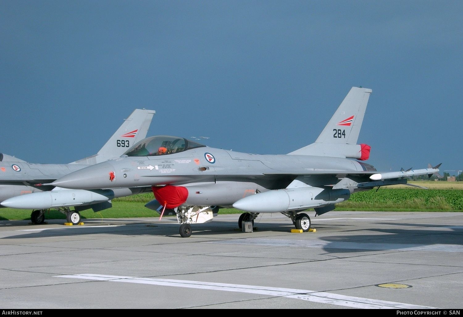 Aircraft Photo of 284 | General Dynamics F-16AM Fighting Falcon | Norway - Air Force | AirHistory.net #806251