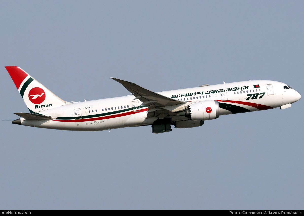 Aircraft Photo of S2-AJV | Boeing 787-8 Dreamliner | Biman Bangladesh Airlines | AirHistory.net #806270