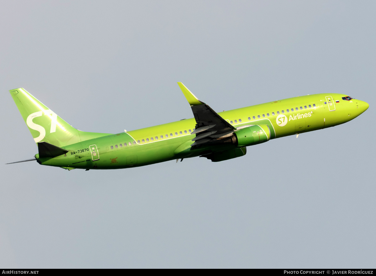 Aircraft Photo of RA-73670 | Boeing 737-8LP | S7 Airlines | AirHistory.net #806281