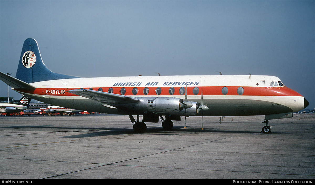 Aircraft Photo of G-AOYL | Vickers 806 Viscount | British Air Services | AirHistory.net #806294