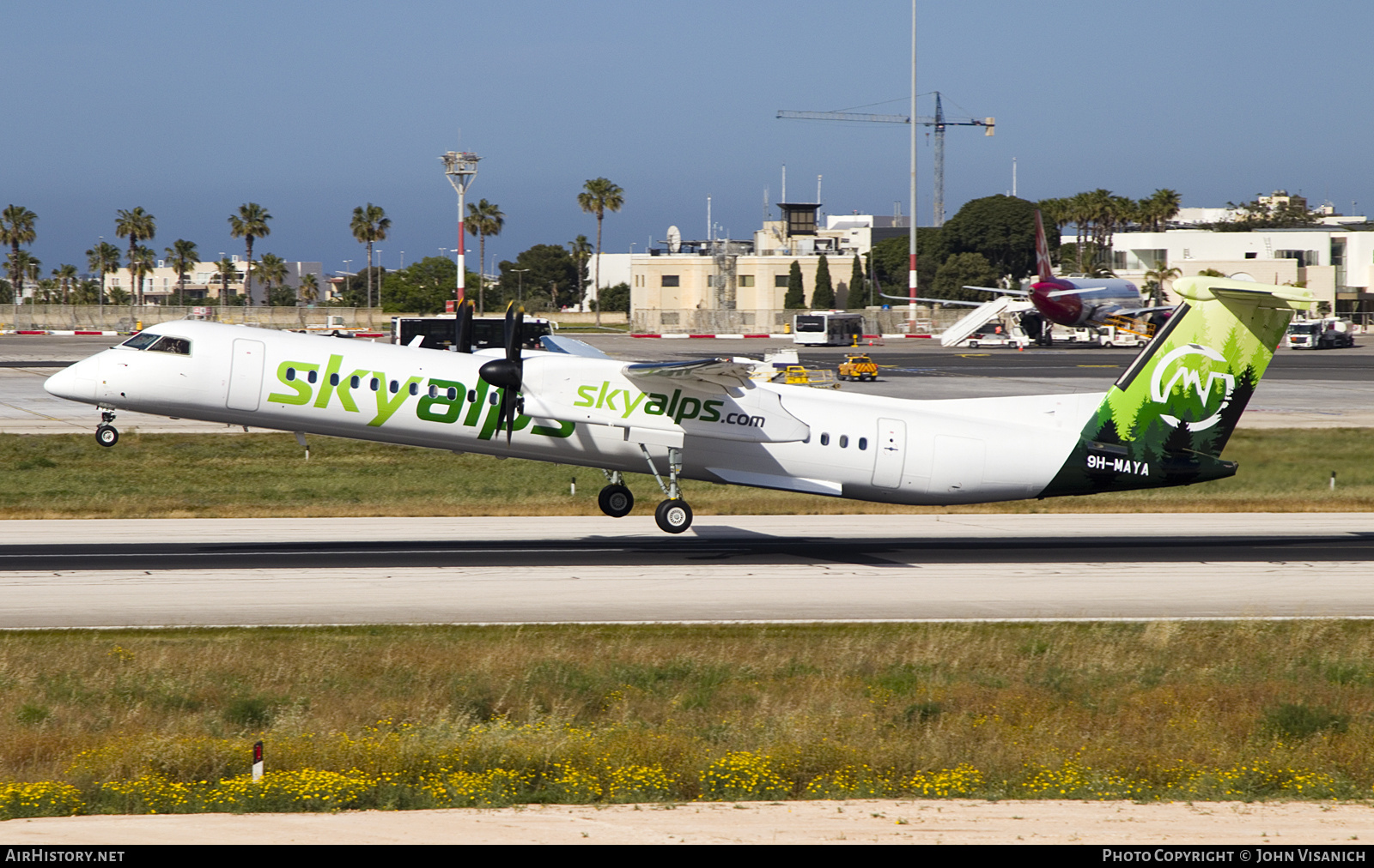 Aircraft Photo of 9H-MAYA | Bombardier DHC-8-402 Dash 8 | SkyAlps | AirHistory.net #806331