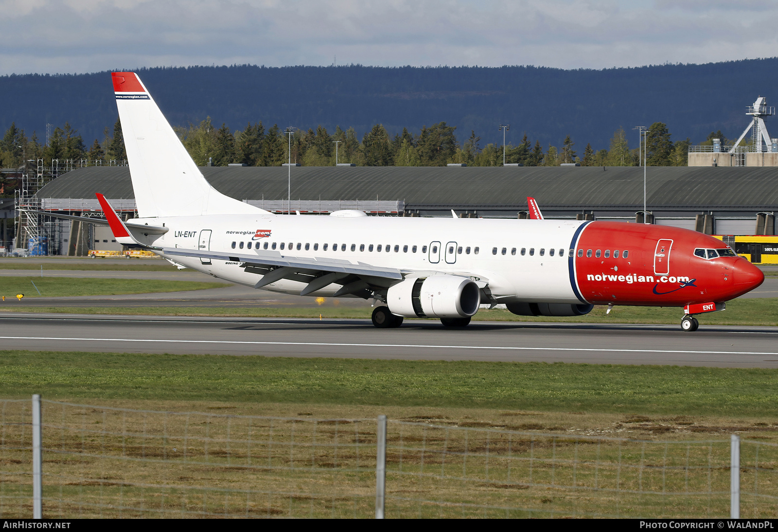 Aircraft Photo of LN-ENT | Boeing 737-800 | Norwegian | AirHistory.net #806406