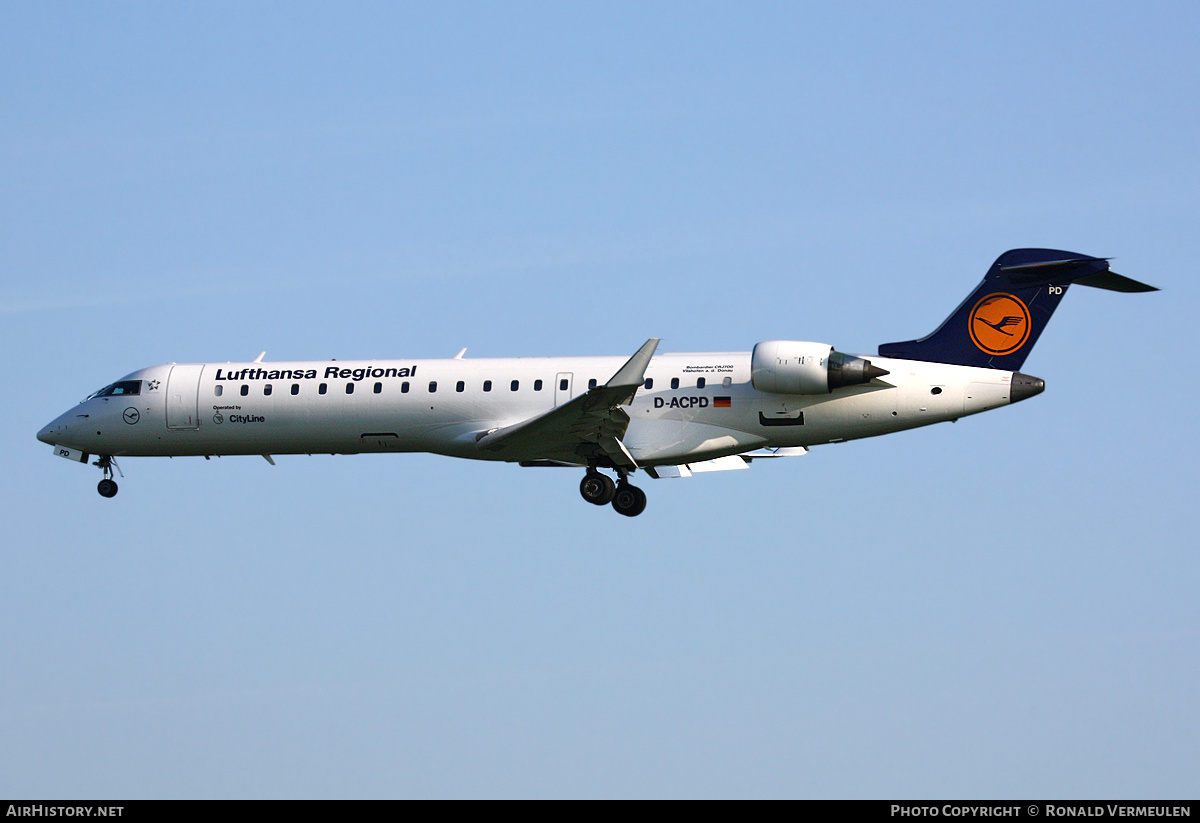 Aircraft Photo of D-ACPD | Bombardier CRJ-701ER (CL-600-2C10) | Lufthansa Regional | AirHistory.net #806456