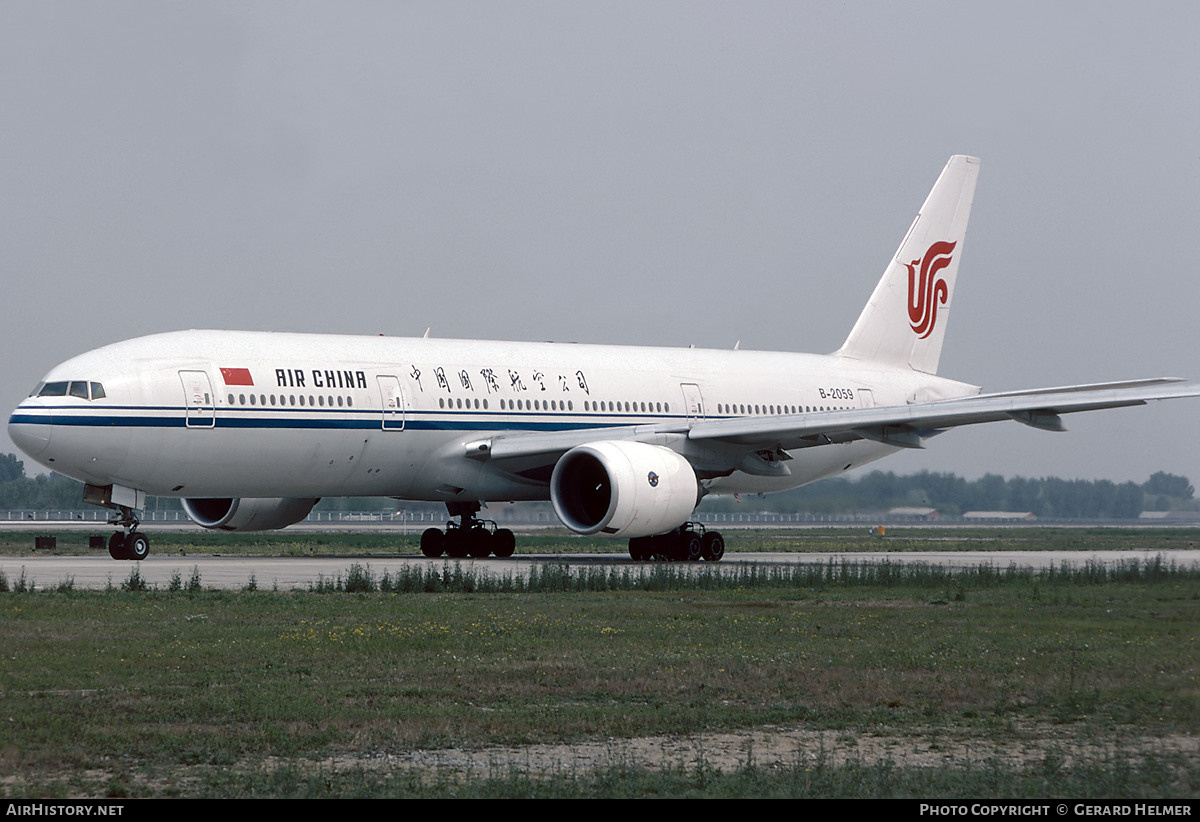 Aircraft Photo of B-2059 | Boeing 777-2J6 | Air China | AirHistory.net #806490