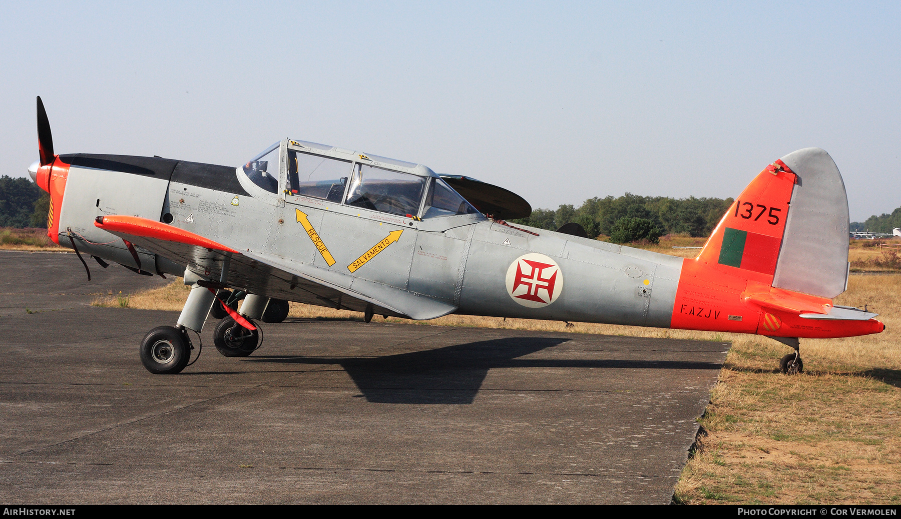 Aircraft Photo of F-AZJV | De Havilland Canada DHC-1 Chipmunk T20 | Portugal - Air Force | AirHistory.net #806521