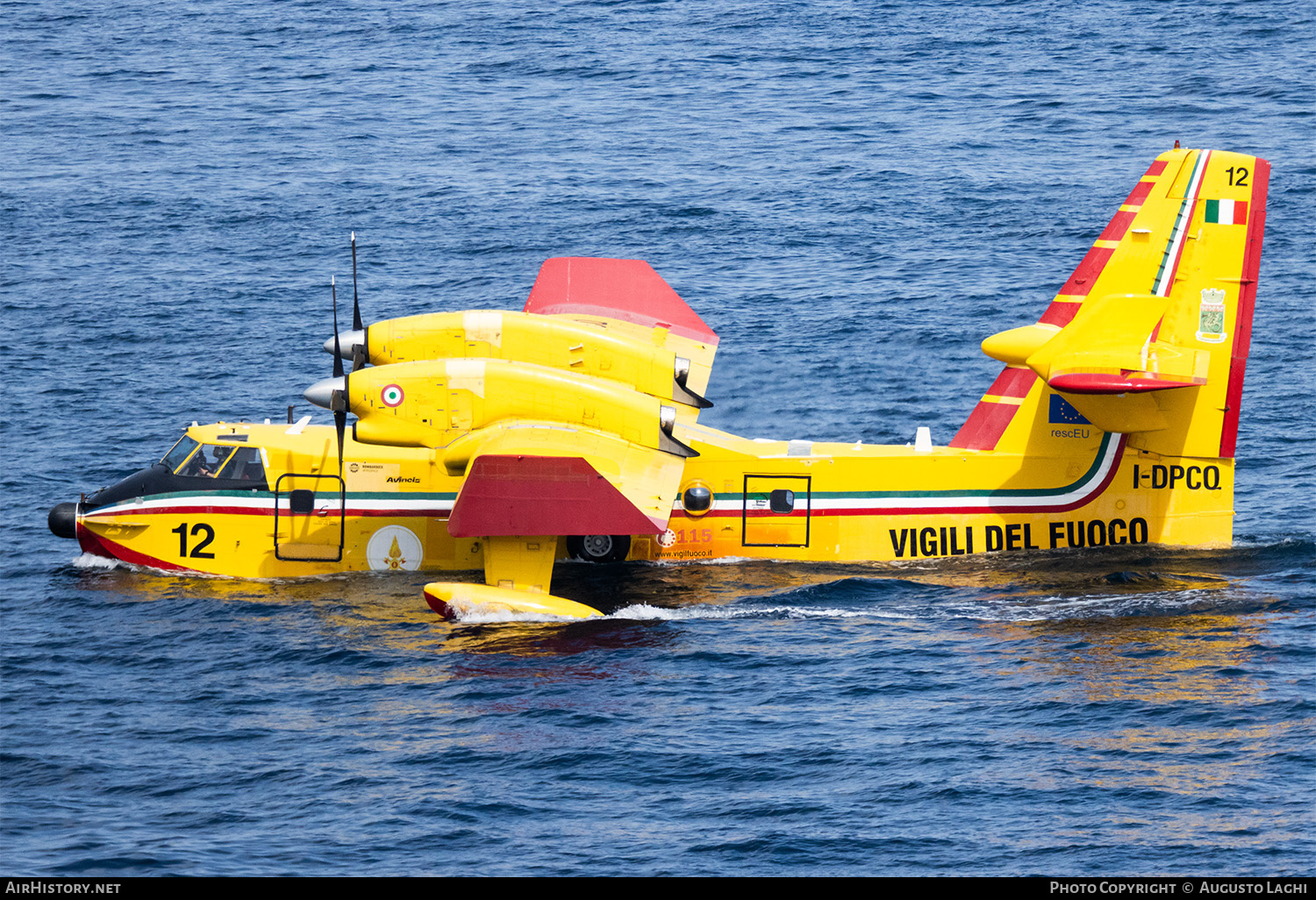 Aircraft Photo of I-DPCQ | Canadair CL-415 (CL-215-6B11) | Italy - Vigili del Fuoco | AirHistory.net #806550