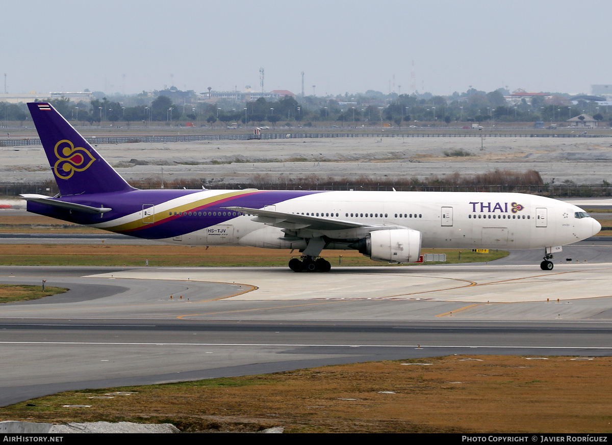 Aircraft Photo of HS-TJV | Boeing 777-2D7/ER | Thai Airways International | AirHistory.net #806577