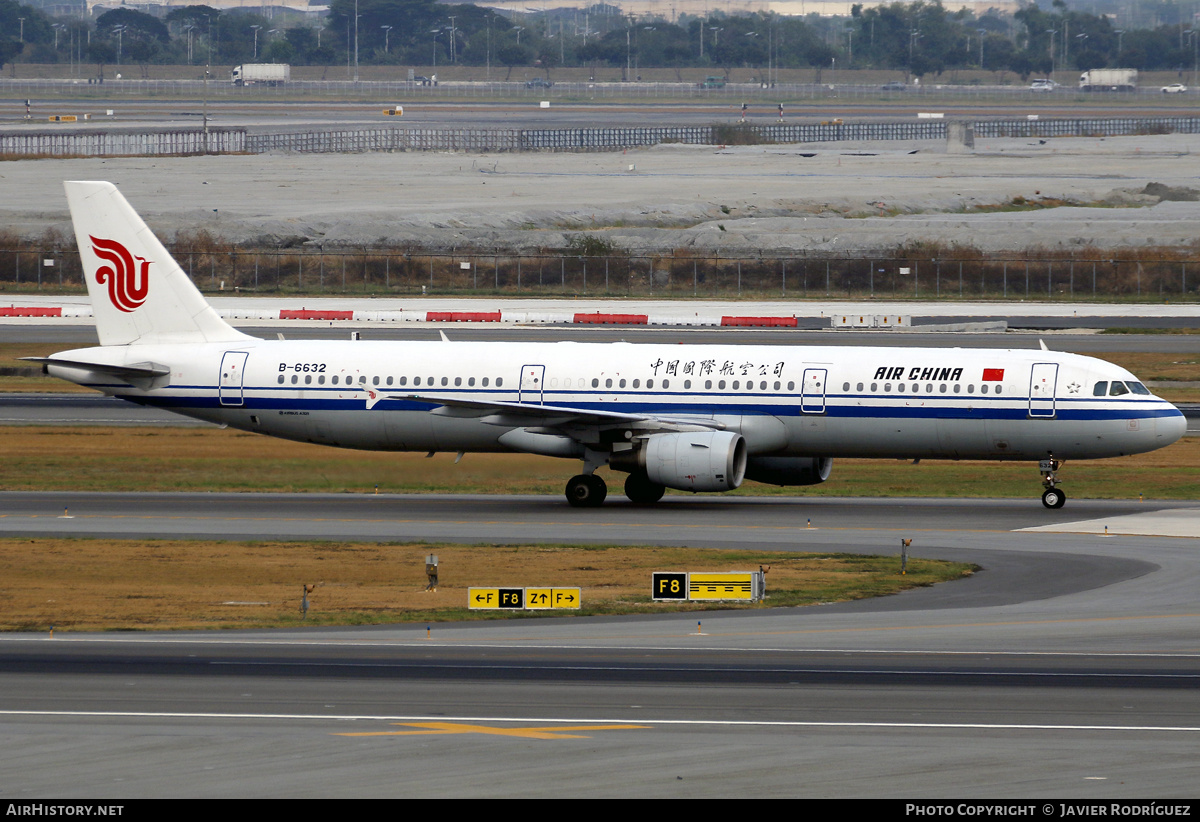 Aircraft Photo of B-6632 | Airbus A321-213 | Air China | AirHistory.net #806582