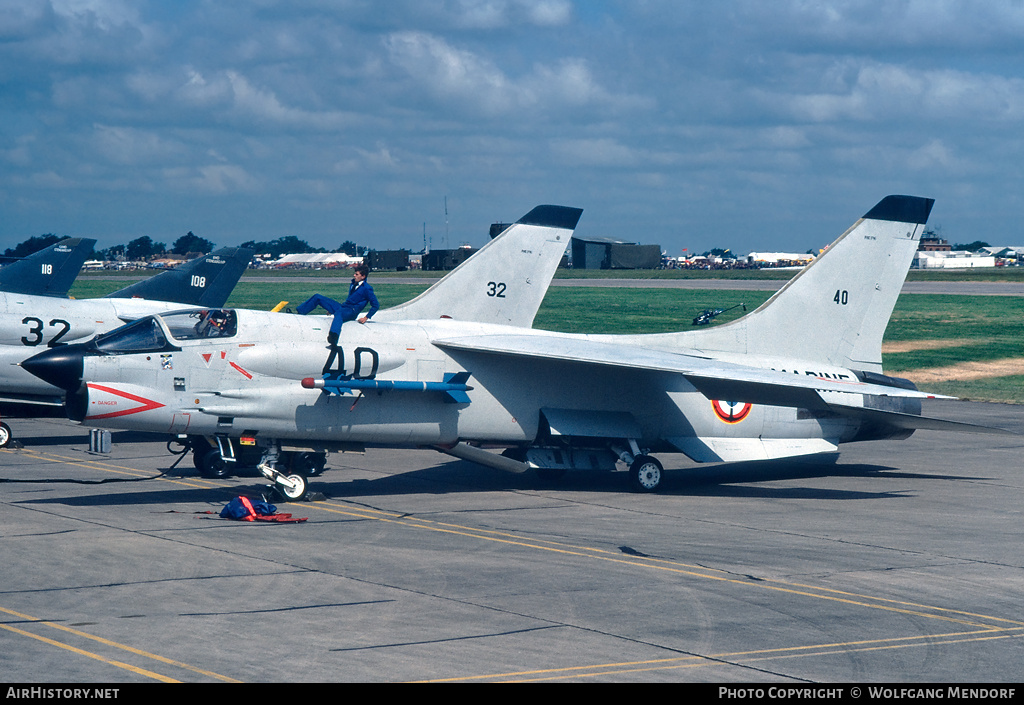 Aircraft Photo of 40 | Vought F-8E(FN) Crusader | France - Navy | AirHistory.net #806625