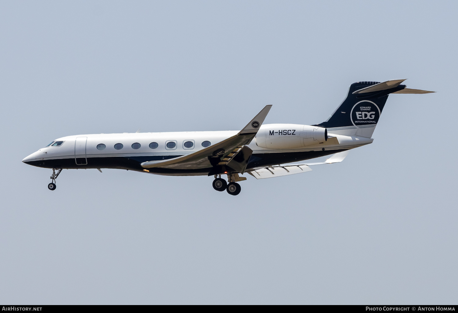 Aircraft Photo of M-HSCZ | Gulfstream Aerospace G650 (G-VI) | Edward Gaming International - EDG | AirHistory.net #806651