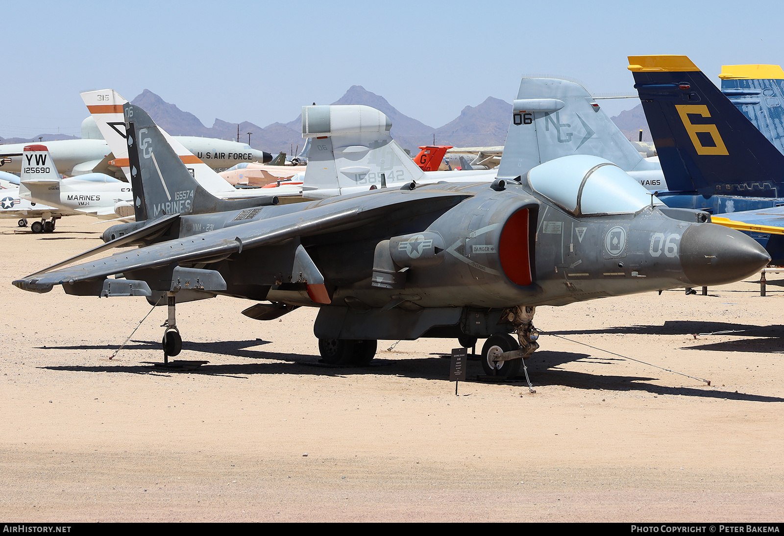 Aircraft Photo of 165574 | McDonnell Douglas AV-8B Harrier II+ | USA - Marines | AirHistory.net #806813