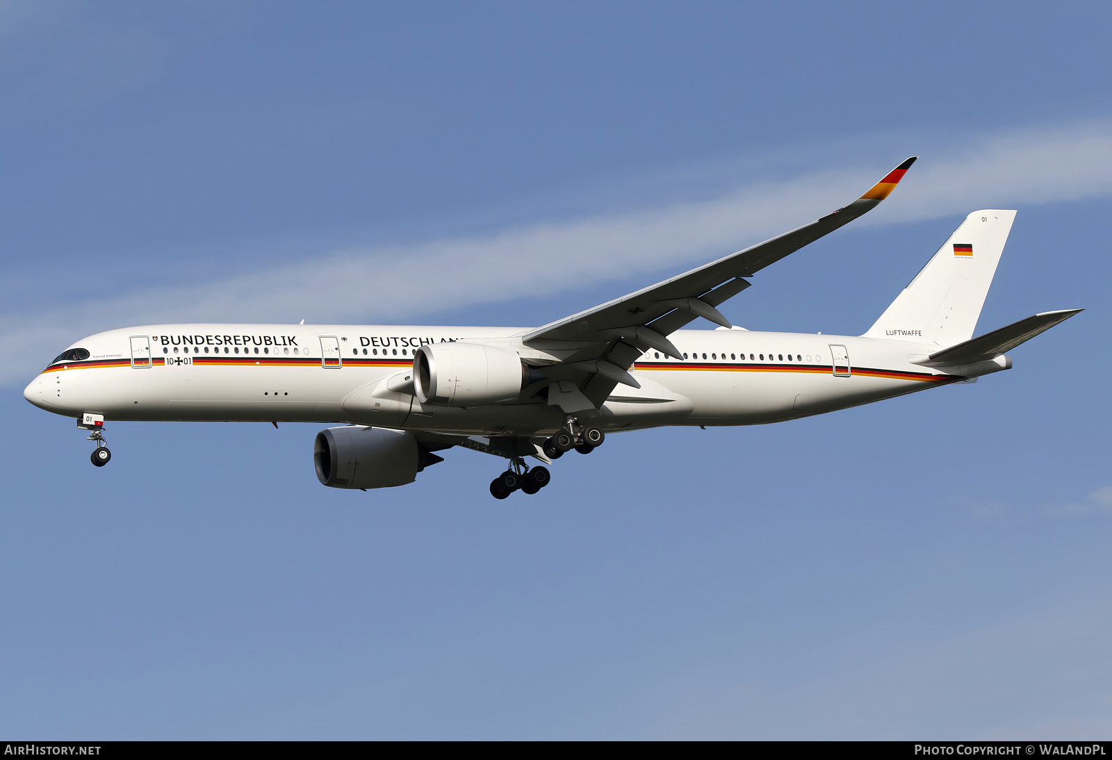 Aircraft Photo of 1001 | Airbus A350-941 | Germany - Air Force | AirHistory.net #806832